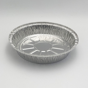 Plaque en papier d'aluminium pour une cuisson ronde à bord droit