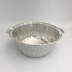 Pot en aluminium jetable avec couvercles
